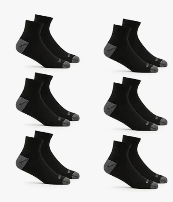 Fruit of the Loom Men's Dual Defense Ankle Socks, Odor Protection with Half Cushion, Multi-Packs