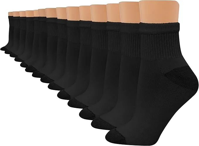 Hanes Women's Crew, Ankle, and No-Show Moisture-Wicking Cushioned Athletic Socks