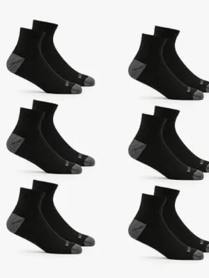 Fruit of the Loom Men's Dual Defense Ankle Socks, Odor Protection with Half Cushion, Multi-Packs