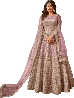 women's indian traditional full length heavy embroidered ethnic salwar suit with dupatta