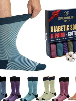 Diabetic socks for men, Non binding cotton socks, Extra Wide Socks,Premium Diabetes care,Soft Neuropathy socks