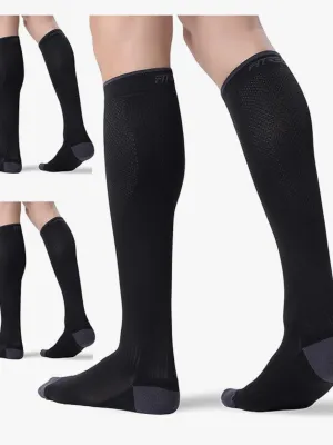 3 Pairs Compression Socks for Women and Men 20-30mmHg-Circulation Support Socks