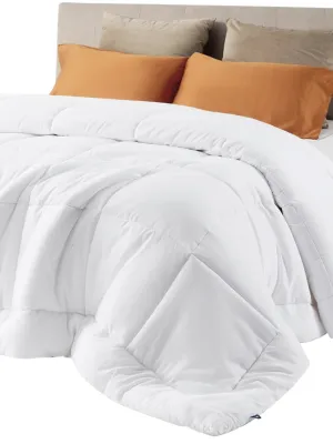 Comforter Duvet Insert - Quilted Comforters Queen Size, All Season Duvet, GentleSoft Down Alternative Bedding Blanket, with 8 Tabs
