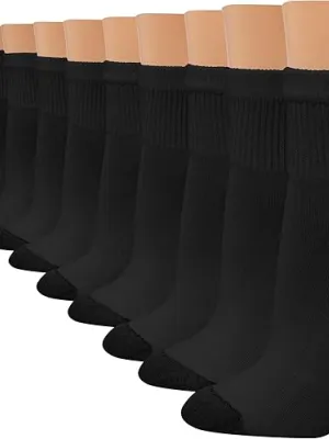Hanes Women's Crew, Ankle, and No-Show Moisture-Wicking Cushioned Athletic Socks
