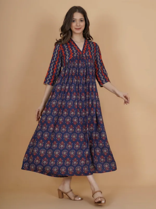 Product Purple floral dress Image